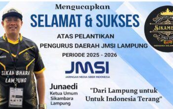 Sikambara Lampung Dukung Pelantikan JMSI, Junaedi: Media Siber Pilar Informasi Modern