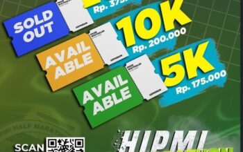 Antusias Tinggi, Kategori 21K HIPMI Half Marathon Lampung Sold Out