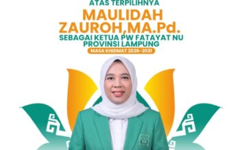 Maulidah Zauroh Terpilih Pimpin Fatayat NU Lampung, Siap Perkuat Peran Perempuan
