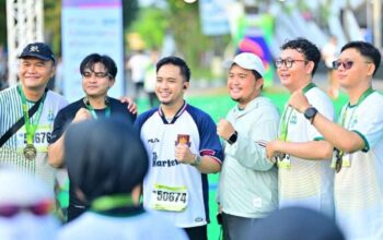 HIPMI Syari’ah Lampung Antusias Ikuti HIPMI Half Marathon Lampung 2026
