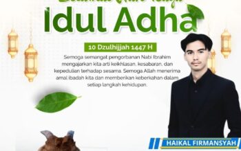 Haikal Firmansyah: Iduladha Bukan Sekadar Ritual, tetapi Tentang Pengorbanan dan Kepekaan Sosial