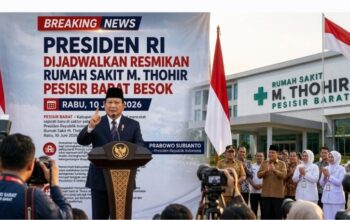 Presiden Prabowo Dijadwalkan Resmikan RSUD KH Muhammad Thohir di Pesisir Barat
