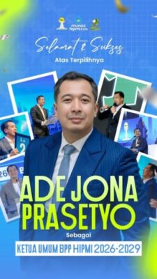 HIPMI Tegaskan Soliditas Organisasi, Ade Jona Prasetyo Resmi Pimpin BPP HIPMI