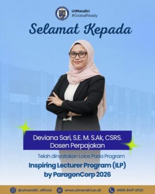 Dosen Prodi Perpajakan UIMandiri Raih Kesempatan Ikuti Inspiring Lecturer Program 2024