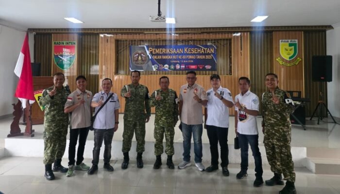 Sinergi TNI dan Komunitas, PIONE Krakatau Dukung Baksos HUT ke-80 Pomad di Lampung