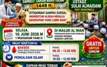 Masjid Al Iman Gelar Baksos dan Pengajian Sambut Tahun Baru Islam 1448 Hijriah