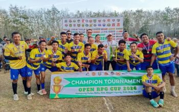 Sukses Gelar Open RPG CUP 2026, Camat Negeri Agung Apresiasi Sportivitas Perseneba dan Mulya Agung