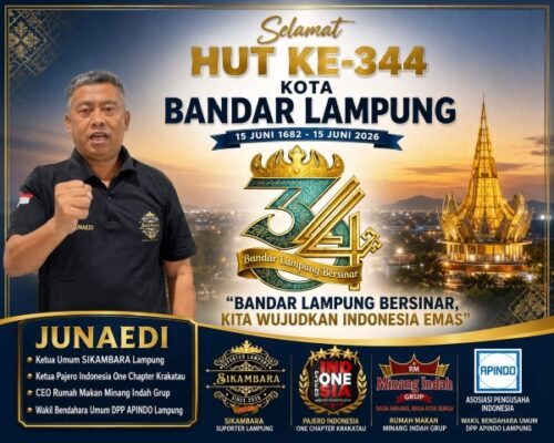Ketua Umum SIKAMBARA Lampung Apresiasi Kemajuan Bandar Lampung dan Dukung Indonesia Emas 2045