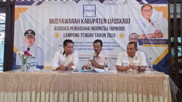 Samsuri dan Edhi Rumeksa Pimpin APINDO Lampung Tengah, Siap Dukung Iklim Usaha Kondusif