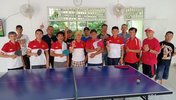 Sambut HUT Ke-81 RI, Warga Palem Permai I Gelar Prakualifikasi Pingpong