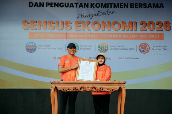 Pimpin Apel Siaga di Lampung, Kepala BPS RI Ajak Sukseskan Sensus Ekonomi 2026