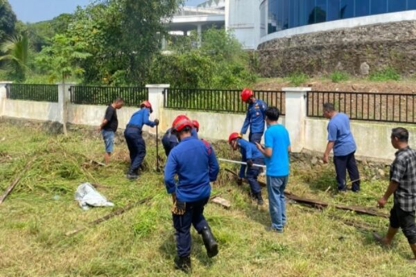 Damkarmat Bandar Lampung Berhasil Evakuasi Tiga Ekor Ular Sanca di UPTD BPKKLP Provinsi Lampung